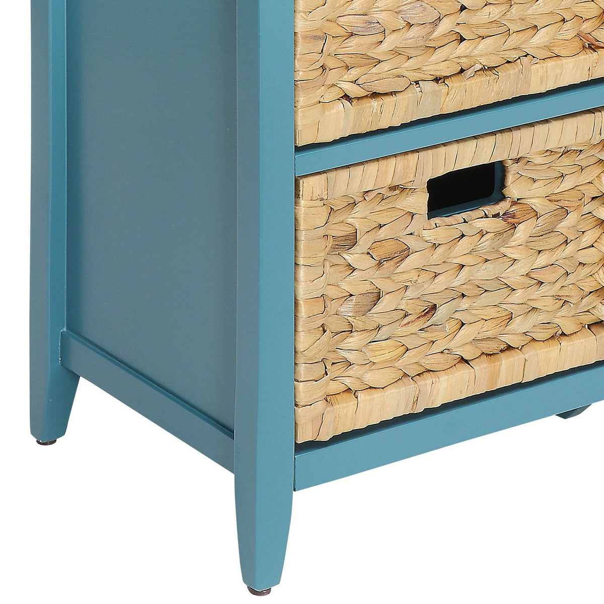 Console Cabinet with Six Storage Drawers - Light Blue or White