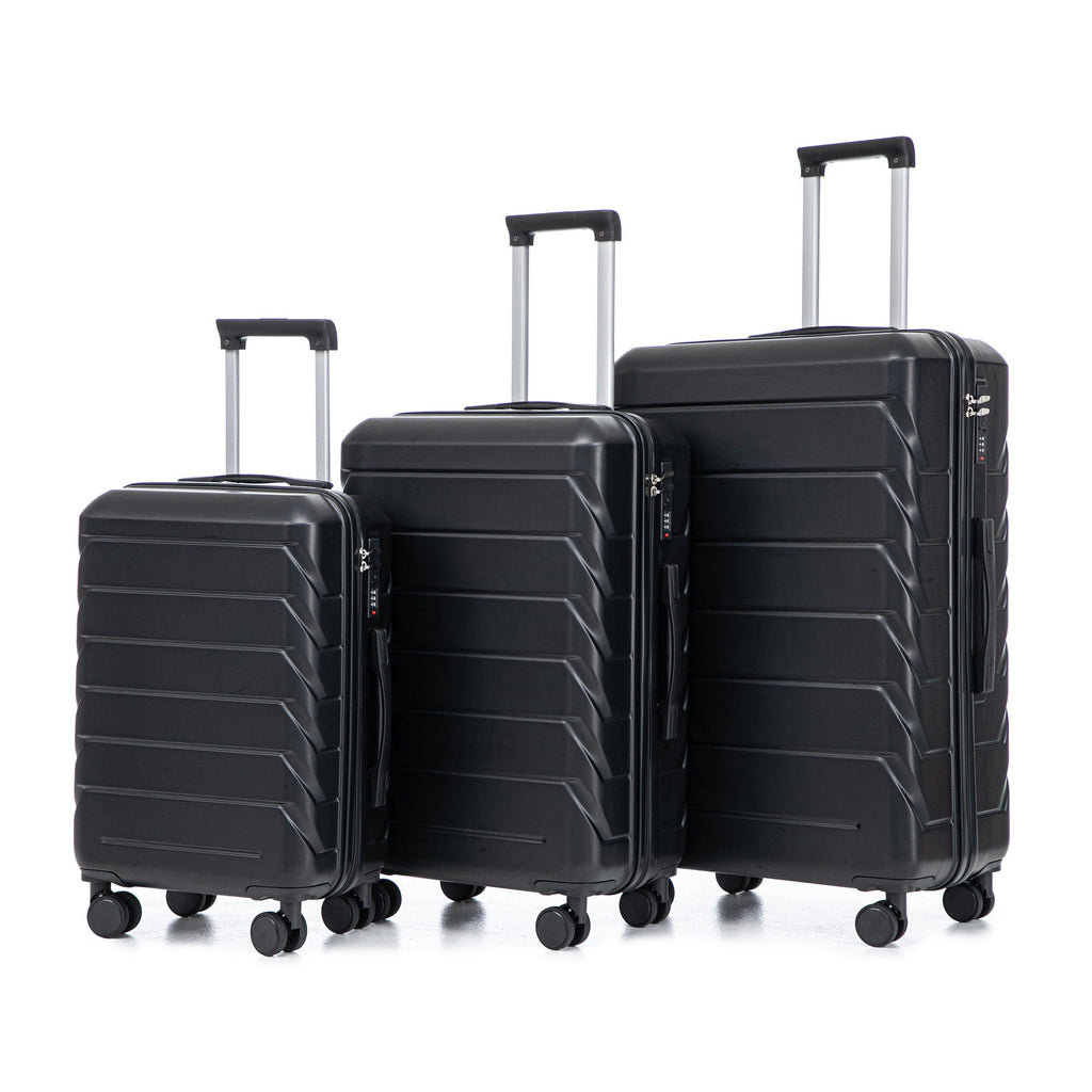3 Pieces Set Spinner Wheel Luggage With Combination Lock