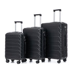 3 Pieces Set Spinner Wheel Luggage With Combination Lock