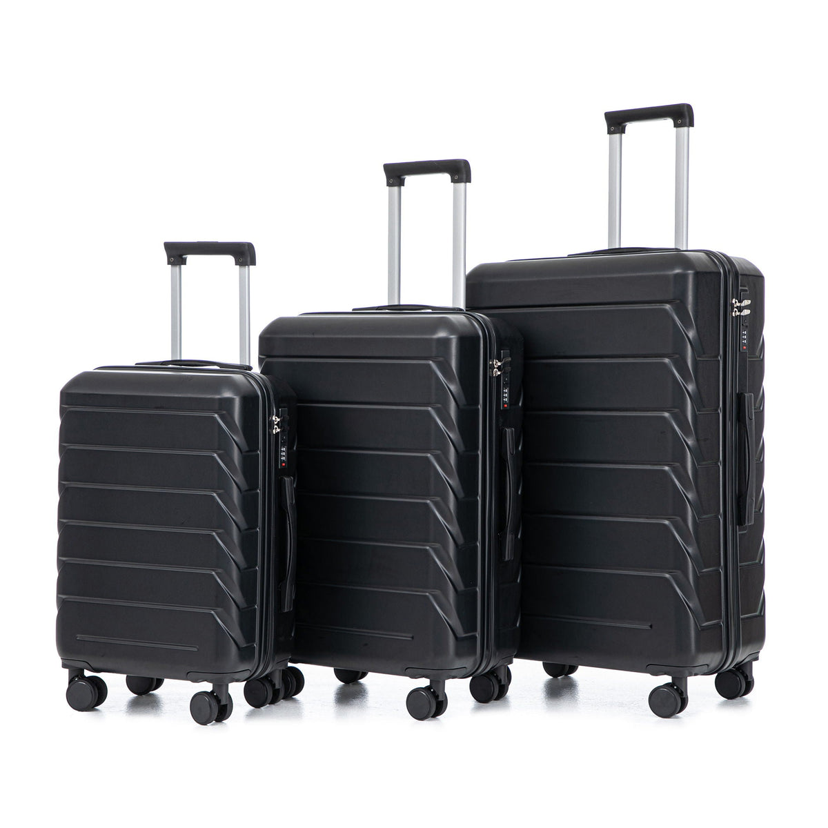 3 Pieces Set Spinner Wheel Luggage With Combination Lock