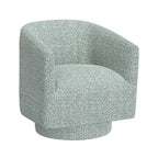 Fabric Swivel Accent Chair with Compact Design - Light Blue, Dark Green, White, Gray, Blue