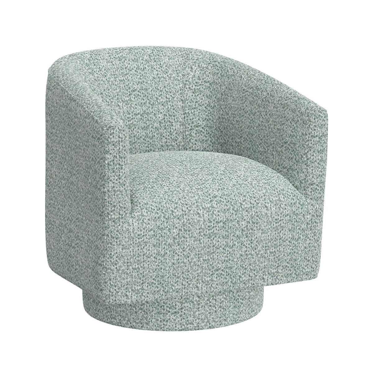 Fabric Swivel Accent Chair with Compact Design - Light Blue, Dark Green, White, Gray, Blue