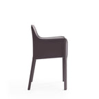 Vogue Dining Chair with Metal Frame - Light Brown or Dark Gray