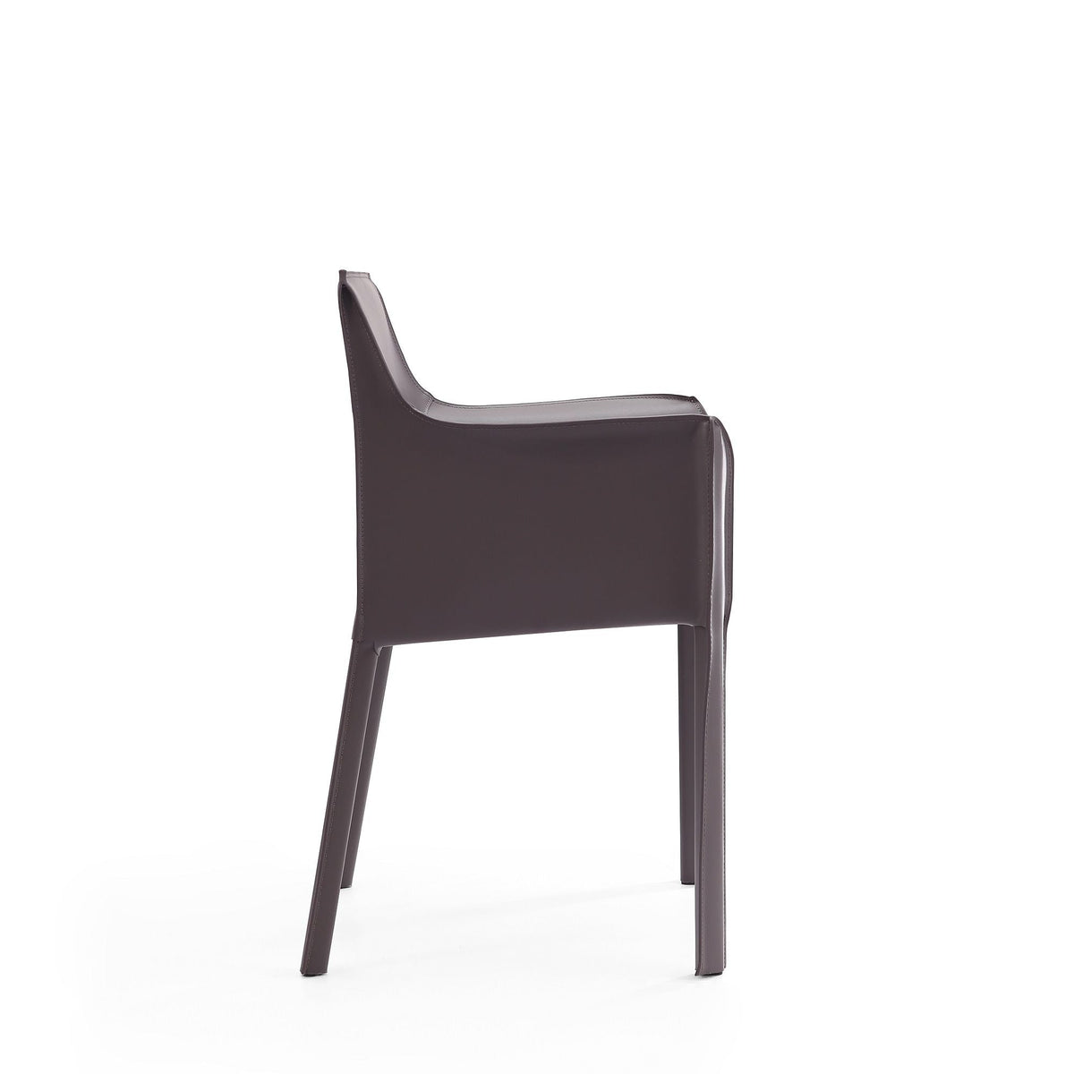 Vogue Dining Chair with Metal Frame - Light Brown or Dark Gray