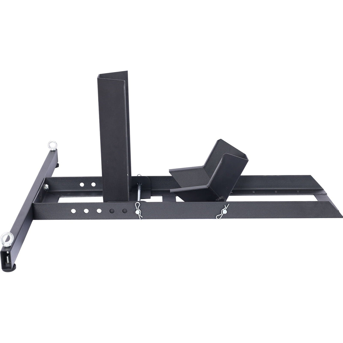 Heavy Duty Adjustable Motorcycle Stand / Wheel Chock with 1800 lb Capacity - Black