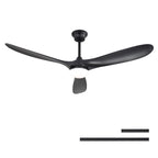 Smart Ceiling Fan with Lights and Quiet DC Motor - Light Brown, Black, or Dark Brown