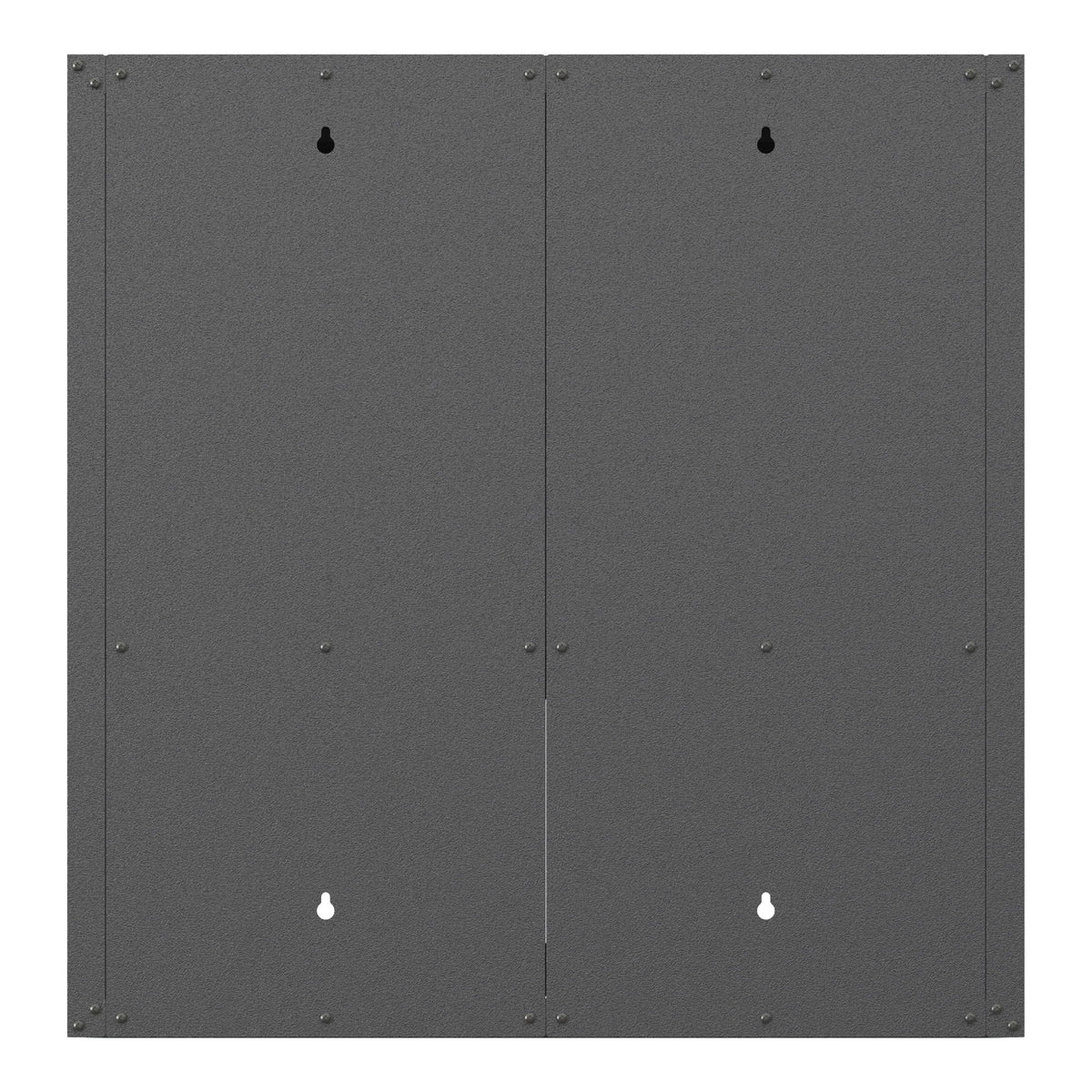 Metal Wall Mounted Tool Storage Cabinet with Locking Door - Gray