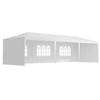 10x30' Outdoor Garden Gazebo Canopy with Removable Sidewalls - White