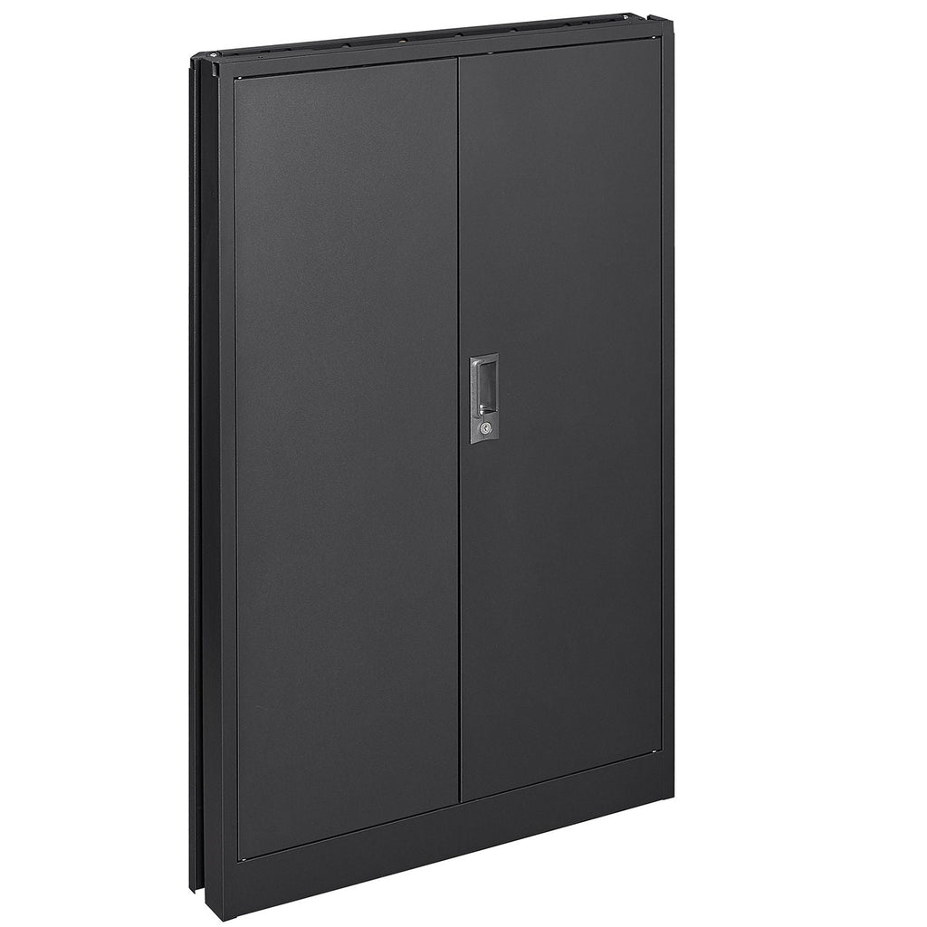 Metal Storage Cabinet With Locking Doors And Adjustable Shelf