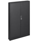 Metal Storage Cabinet With Locking Doors And Adjustable Shelf