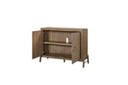 Light Brown 2 Door Server with Ample Storage - Modern Buffet