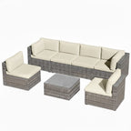 Modern Patio Set With Coffee Table - Weather-Resistant Frame - Multiple Colors