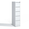 Steel Vertical File Cabinet with Lock – Multiple Sizes - Black or White