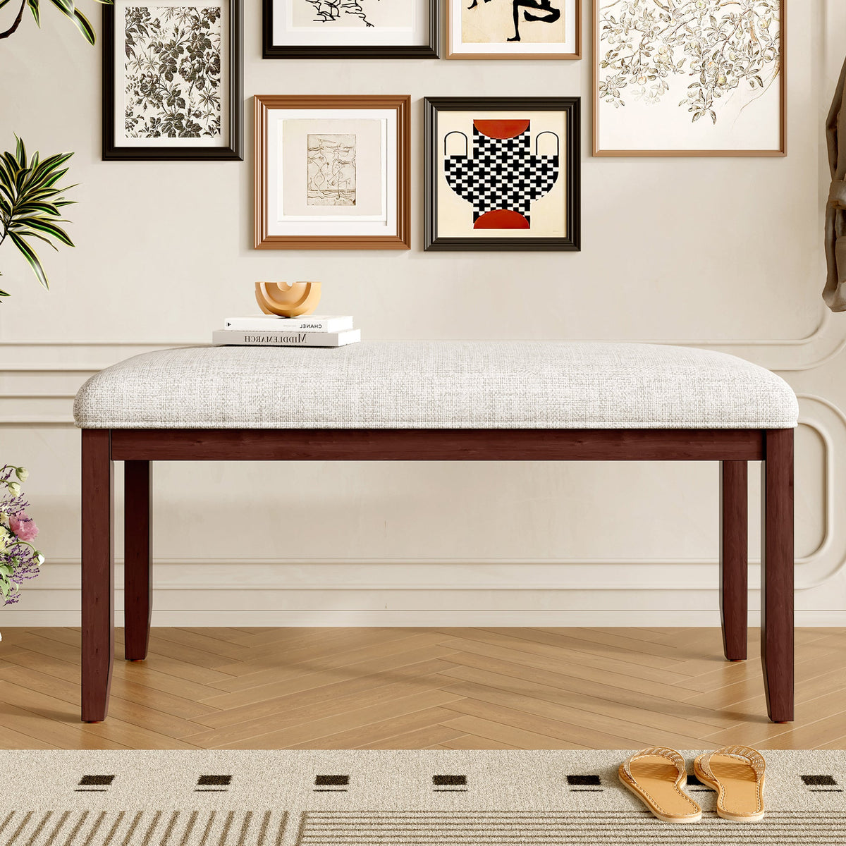 Upholstered Bench for Bedroom and Living Room