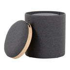 Contemporary Nesting Ottoman Set with Flip Tray Top - Multiple Colors