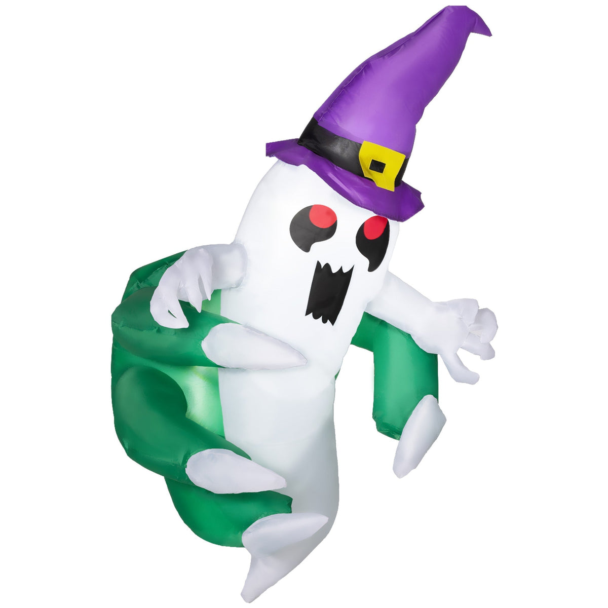 4ft Animated Inflatable Ghost with LED Illumination - Multicolor