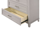 5 Drawer Chest with Ample Storage - White or Gray