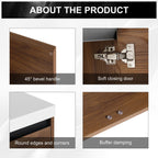Bathroom Vanity Set with Resin Countertop Sink - Dark Brown