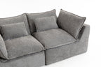 Cloud Couch Oversized Modular Sectional Sofa with Modular Design - Antique Grey