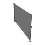 Retractable Side Awning with Aluminum Frame - Grey