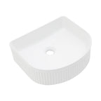 Vessel Bathroom Sink with Modern Design - White