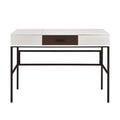 Black & Natural Writing Desk with USB Port - Verster