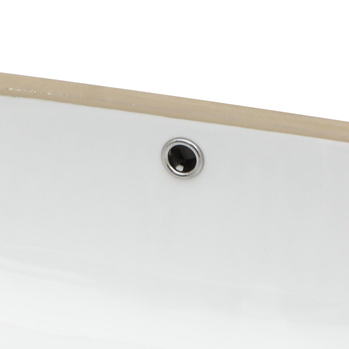 Modern Ceramic Undermount Bathroom Sink with Overflow - White or Black