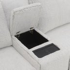 Modular Power Recliner Sectional with Cup Holders and Wireless Charging - Gray