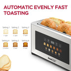4-Slice Toaster with Extra-Wide Entrance - Stainless Steel