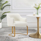 Modern Dining Chair with Solid Wood Frame - Dark Gray, Beige, or Black