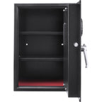 Large Digital Keypad Safe with Solid Steel Construction - Black