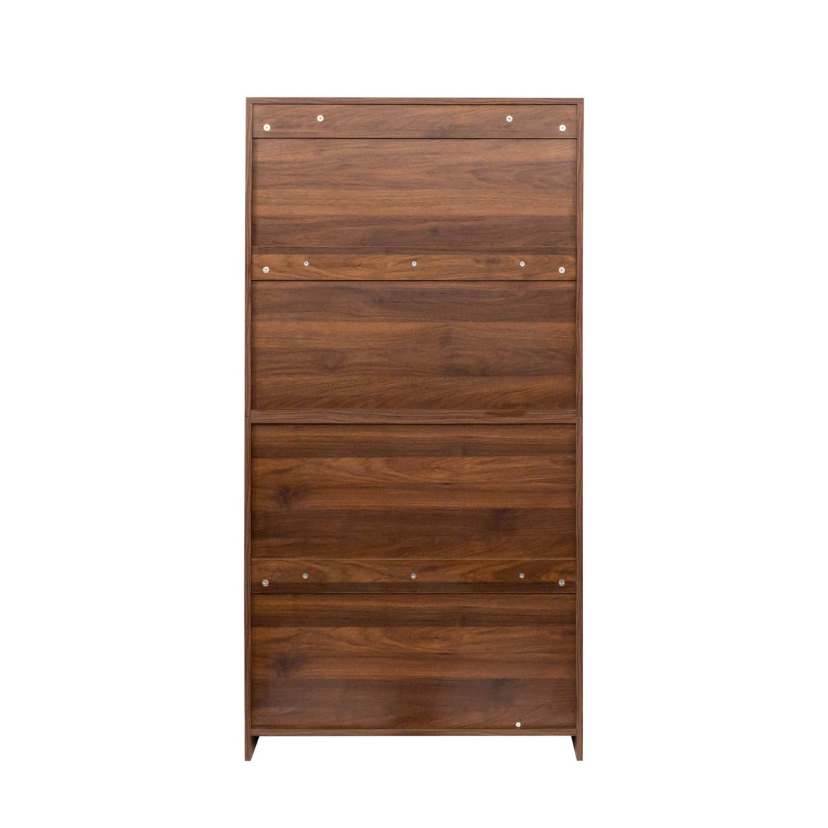 Contemporary Bookcase with Glass Doors and Dustproof Storage - Clear Glass