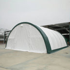 Single Truss Arch Storage PE Shelter - White