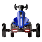 Electric Kids Pedal Go Kart with Adjustable Seat and Foldable Design - Multiple Colors