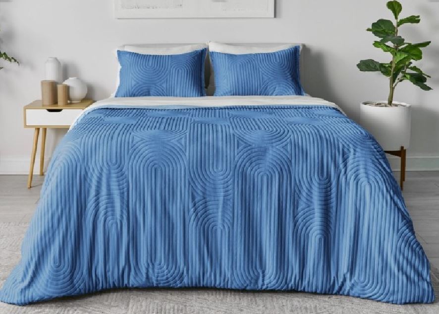Performance Queen Duvet Set with PowerSnap™ - Stonewash Blue