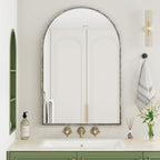 Arched Mirror with Shatterproof Glass - Silver or Gold