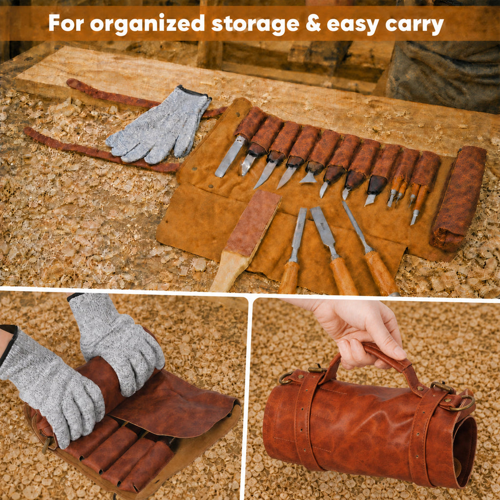 20 Pcs Wood Carving Tools Set