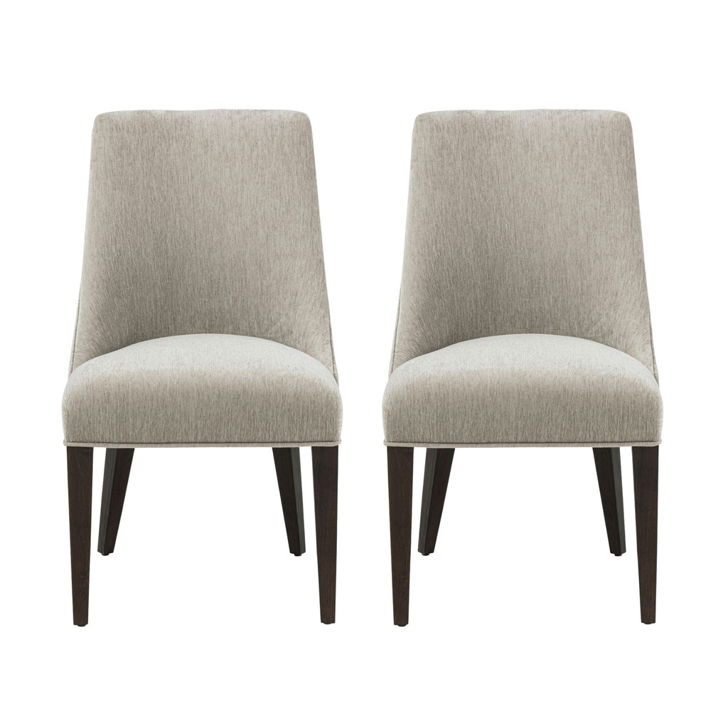 Upholstered Armchair with Ergonomic Backrest - Beige or Dark Gray