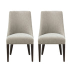 Upholstered Armchair with Ergonomic Backrest - Beige or Dark Gray