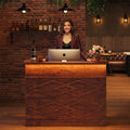 Mono Reception Desk with Sturdy MDF Construction - White