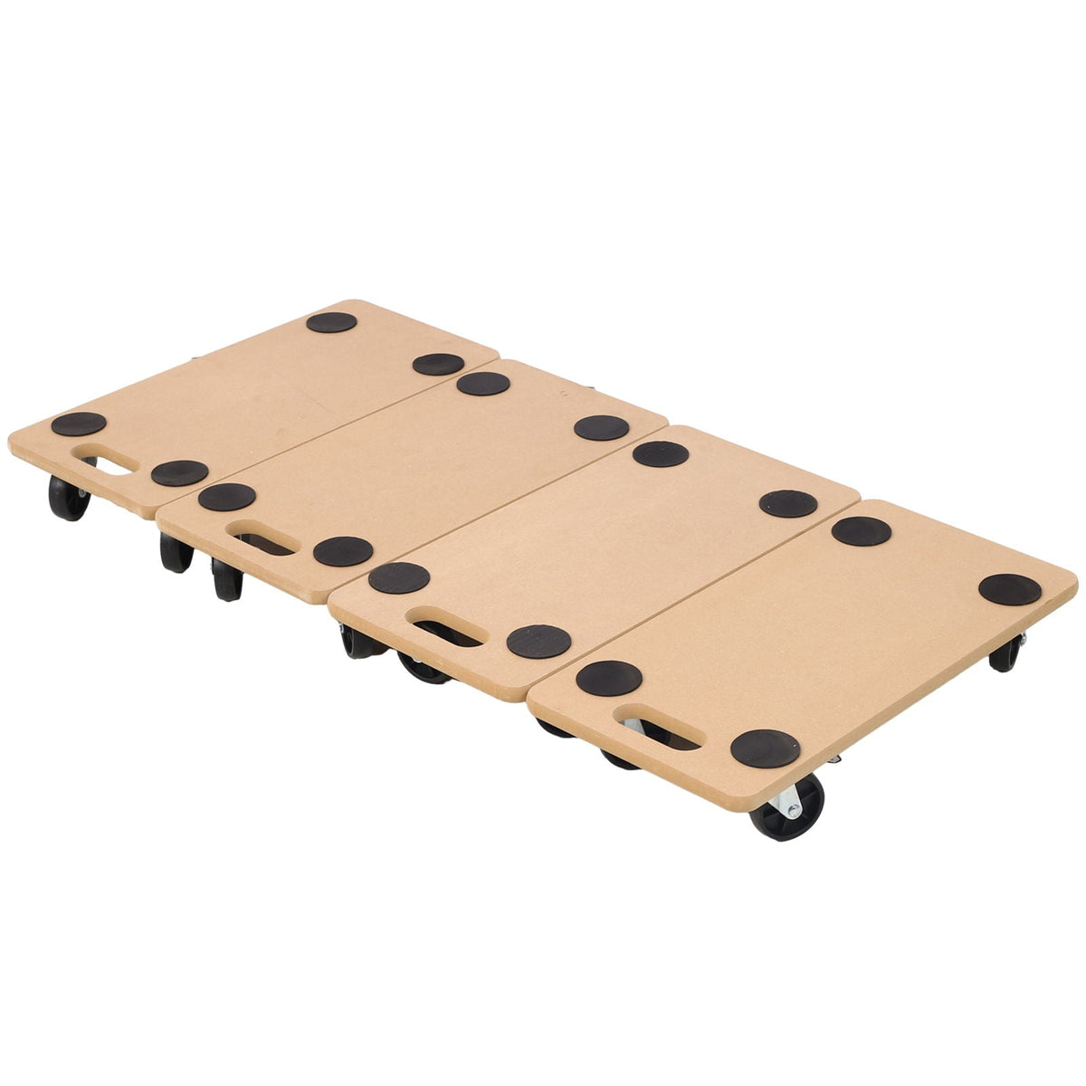 Furniture Moving Dolly, Heavy Duty Wood Rolling Mover with 500 lb Capacity - Natural