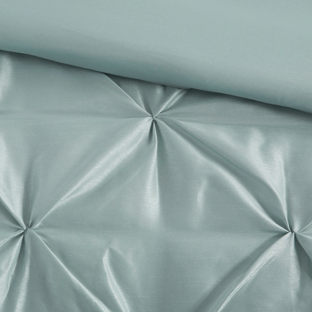 7 Piece Tufted Comforter Set Seafoam California King