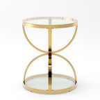 19.69'' Modern Glass Side Table