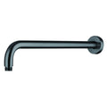 16" Shower Arm with Flange - Stainless Steel, Rust Resistant Design - Matte Black