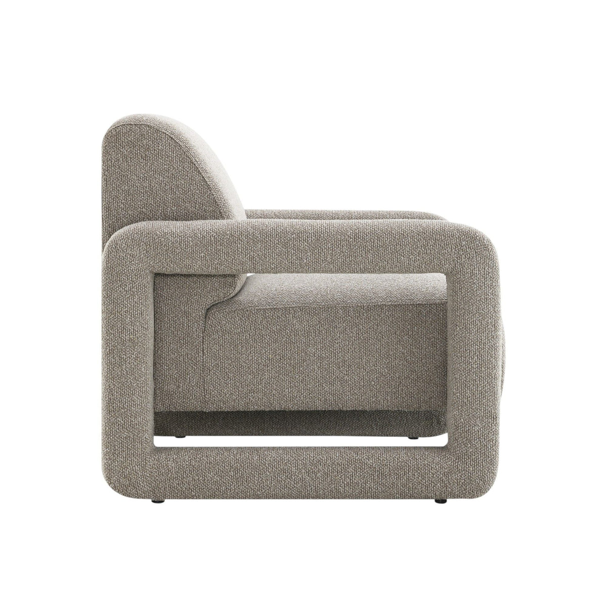 Gray Accent Chair with Pocket Coil Support - Glenda