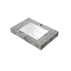 30" Bathroom Sink with Sintered Stone Countertop - Light Gray