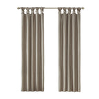 Twist Tab Total Blackout Window Curtain Panel with Thermal Technology - Pewter