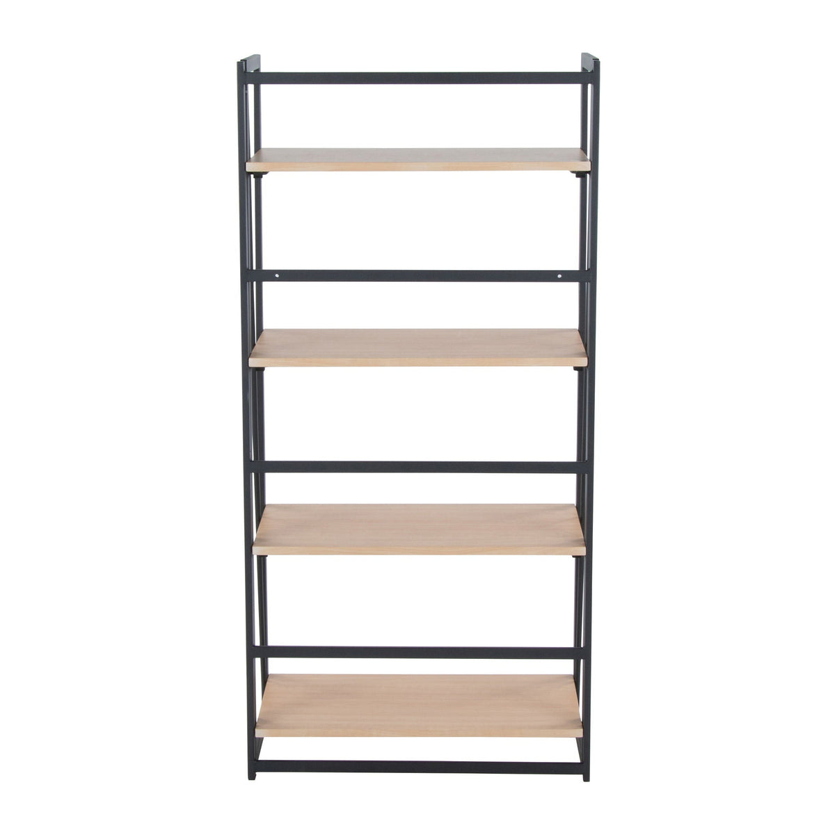 Contemporary Bookcase with Four Open Shelves - White or Black