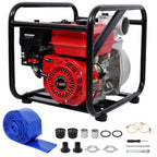 Gasoline Powered Water Pump with 3" Inlet & Outlet, 264GPM Flow - Black / Red