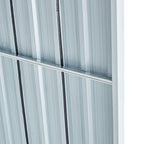 Galvanized Steel Firewood Rack with Roof - Gray